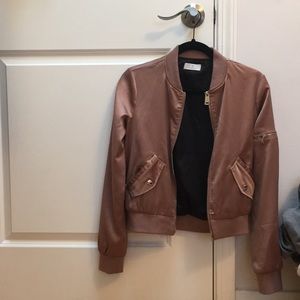 Mauve bomber jacket